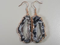 Oco Geode Earrings Bronze
